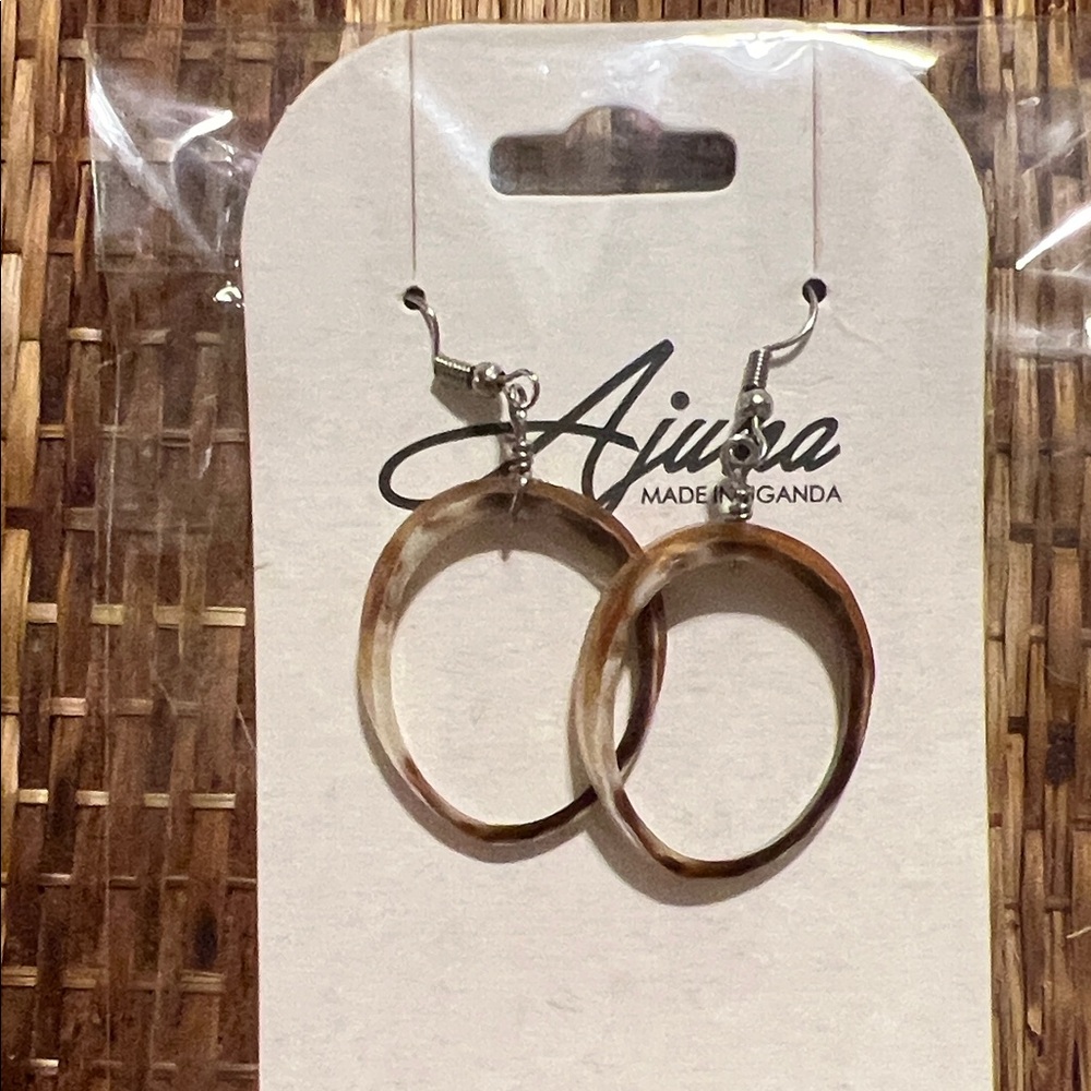 Brown Hoop Earrings